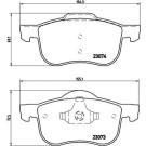 Brembo | Bremsbelagsatz, Scheibenbremse | P 86 016 Brembo | Bremsbelagsatz, Scheibenbremse | P 86 016