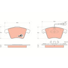 TRW | Bremsbelagsatz, Scheibenbremse | GDB1555