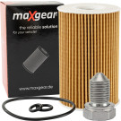 Maxgear | Ölfilter-Set | Ölfilter mit Ablassschraube für Audi, Seat, Skoda, VW | 26-0735