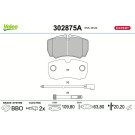 Valeo | Bremsbelagsatz, Scheibenbremse | 302875A Valeo | Bremsbelagsatz, Scheibenbremse | 302875A