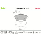 Valeo | Bremsbelagsatz, Scheibenbremse | 302667A Valeo | Bremsbelagsatz, Scheibenbremse | 302667A