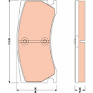 TRW | Bremsbelagsatz, Scheibenbremse | GDB1801 TRW | Bremsbelagsatz, Scheibenbremse | GDB1801