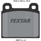 Textar | Bremsbelagsatz, Scheibenbremse | 2001107 Textar | Bremsbelagsatz, Scheibenbremse | 2001107
