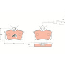 TRW | Bremsbelagsatz, Scheibenbremse | GDB1415