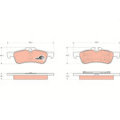 TRW | Bremsbelagsatz, Scheibenbremse | GDB1561