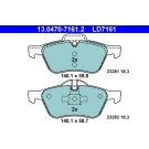 ATE | Bremsbelagsatz, Scheibenbremse | 13.0470-7161.2 ATE | Bremsbelagsatz, Scheibenbremse | 13.0470-7161.2