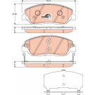 TRW | Bremsbelagsatz, Scheibenbremse | GDB3418 TRW | Bremsbelagsatz, Scheibenbremse | GDB3418