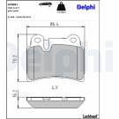 Delphi | Bremsbelagsatz, Scheibenbremse | LP2061 Delphi | Bremsbelagsatz, Scheibenbremse | LP2061