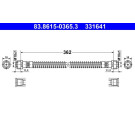 ATE | Bremsschlauch | 83.8615-0365.3