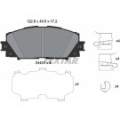 Textar | Bremsbelagsatz, Scheibenbremse | 2445103 Textar | Bremsbelagsatz, Scheibenbremse | 2445103