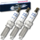 3x BOSCH 0 242 135 527 Zündkerze YR7NE Nickel für SMART FORTWO 451