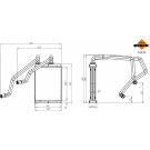 NRF | Wärmetauscher, Innenraumheizung | 54436