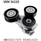 SKF | Spannrolle, Keilrippenriemen | VKM 34110