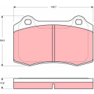 TRW | Bremsbelagsatz, Scheibenbremse | GDB1513 TRW | Bremsbelagsatz, Scheibenbremse | GDB1513