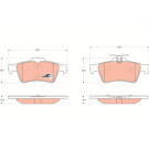 TRW | Bremsbelagsatz, Scheibenbremse | GDB1621 TRW | Bremsbelagsatz, Scheibenbremse | GDB1621