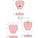 TRW | Bremsbelagsatz, Scheibenbremse | GDB1371 TRW | Bremsbelagsatz, Scheibenbremse | GDB1371