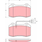 TRW | Bremsbelagsatz, Scheibenbremse | GDB1644 TRW | Bremsbelagsatz, Scheibenbremse | GDB1644