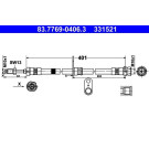 ATE | Bremsschlauch | 83.7769-0406.3