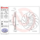 Brembo | Bremsscheibe | 09.B742.51