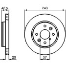 BOSCH | Bremsscheibe | 0 986 478 659