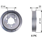 Gates | Riemenscheibe, Kurbelwelle | TVD1055