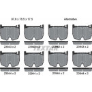 Textar | Bremsbelagsatz, Scheibenbremse | 2394301 Textar | Bremsbelagsatz, Scheibenbremse | 2394301