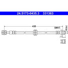 ATE | Bremsschlauch | 24.5173-0435.3