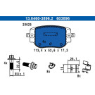 ATE | Bremsbelagsatz, Scheibenbremse | 13.0460-3896.2 ATE | Bremsbelagsatz, Scheibenbremse | 13.0460-3896.2