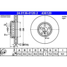 ATE | Bremsscheibe | 24.0136-0120.2