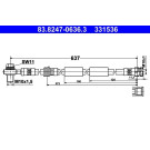 ATE | Bremsschlauch | 83.8247-0636.3