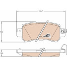 TRW | Bremsbelagsatz, Scheibenbremse | GDB3539 TRW | Bremsbelagsatz, Scheibenbremse | GDB3539