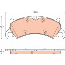 TRW | Bremsbelagsatz, Scheibenbremse | GDB2057 TRW | Bremsbelagsatz, Scheibenbremse | GDB2057