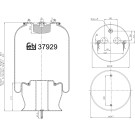 FEBI BILSTEIN 37929 Federbalg, Luftfederung