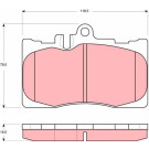 TRW | Bremsbelagsatz, Scheibenbremse | GDB3322 TRW | Bremsbelagsatz, Scheibenbremse | GDB3322
