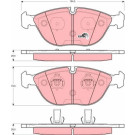 TRW | Bremsbelagsatz, Scheibenbremse | GDB1285 TRW | Bremsbelagsatz, Scheibenbremse | GDB1285