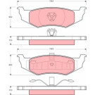 TRW | Bremsbelagsatz, Scheibenbremse | GDB1234 TRW | Bremsbelagsatz, Scheibenbremse | GDB1234