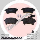 Zimmermann | Bremsbelagsatz, Scheibenbremse | 24693.175.2 Zimmermann | Bremsbelagsatz, Scheibenbremse | 24693.175.2