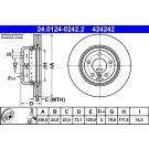 ATE | Bremsscheibe | 24.0124-0242.2