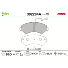 Valeo | Bremsbelagsatz, Scheibenbremse | 302264A Valeo | Bremsbelagsatz, Scheibenbremse | 302264A