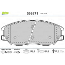 Valeo | Bremsbelagsatz, Scheibenbremse | 598871 Valeo | Bremsbelagsatz, Scheibenbremse | 598871