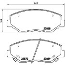 Brembo | Bremsbelagsatz, Scheibenbremse | P 28 035