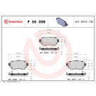 Brembo | Bremsbelagsatz, Scheibenbremse | P 56 098