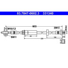 ATE | Bremsschlauch | 83.7847-0602.3