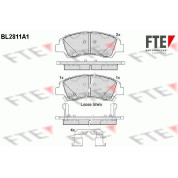 FTE | Bremsbelagsatz, Scheibenbremse | 9011001