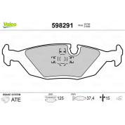 Valeo | Bremsbelagsatz, Scheibenbremse | 598291