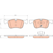 TRW | Bremsbelagsatz, Scheibenbremse | GDB1934