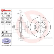 Brembo | Bremsscheibe | 09.C391.21