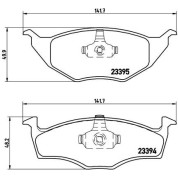 Brembo | Bremsbelagsatz, Scheibenbremse | P 85 055