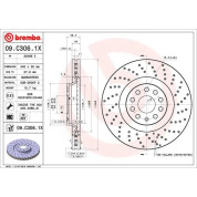 Brembo | Bremsscheibe | 09.C306.1X