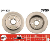 TRW | Bremsscheibe | DF4875